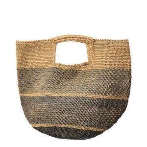 Womens Mar Y Sol Camden Ombre Stripes Raffia Carryall Handheld Tote Handbag